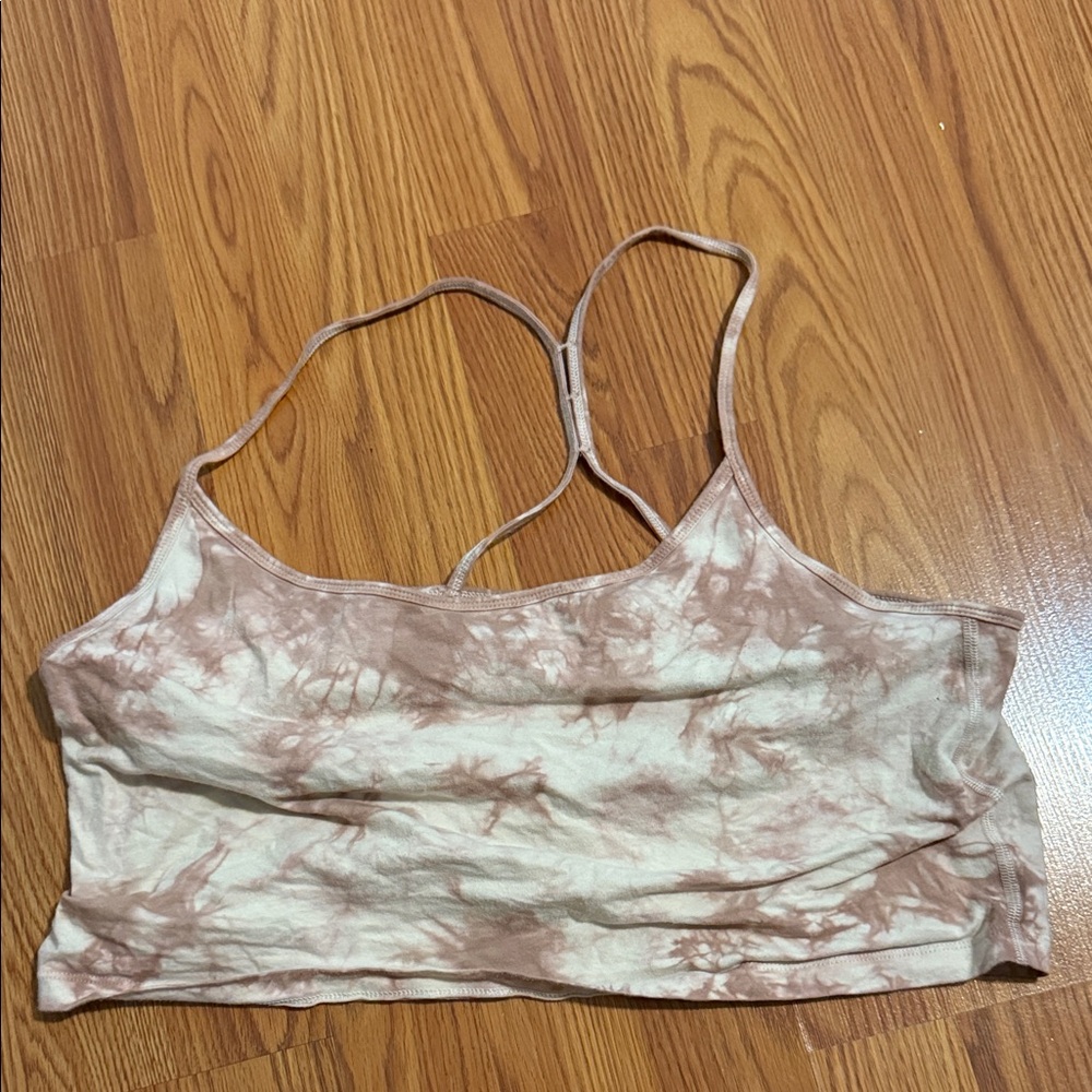 Pink sport bra